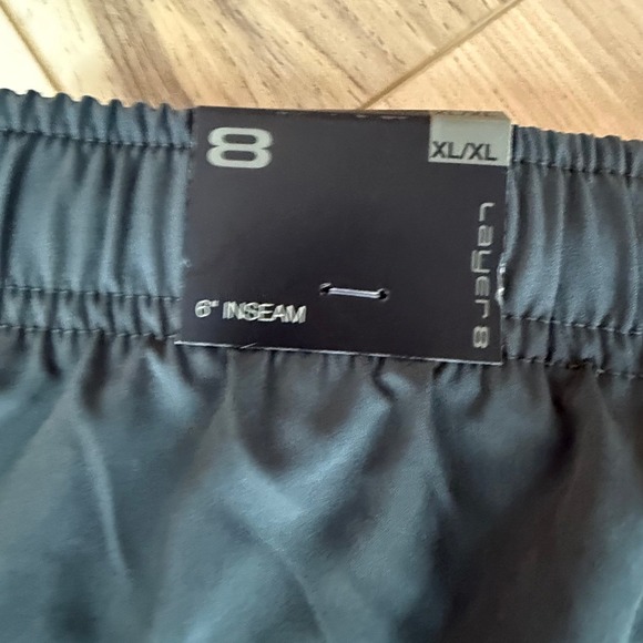 Layer 8 Mens Athletic Shorts Nephrite XL Elastic Waist Drawstring 6 Inch Inseam - Picture 7 of 7